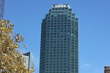 Altice Building against blue sky