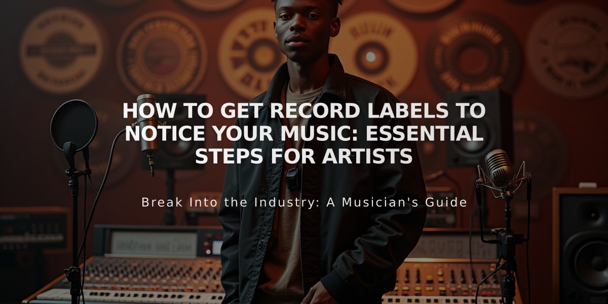 How to Get Record Labels to Notice Your Music: Essential Steps for Artists