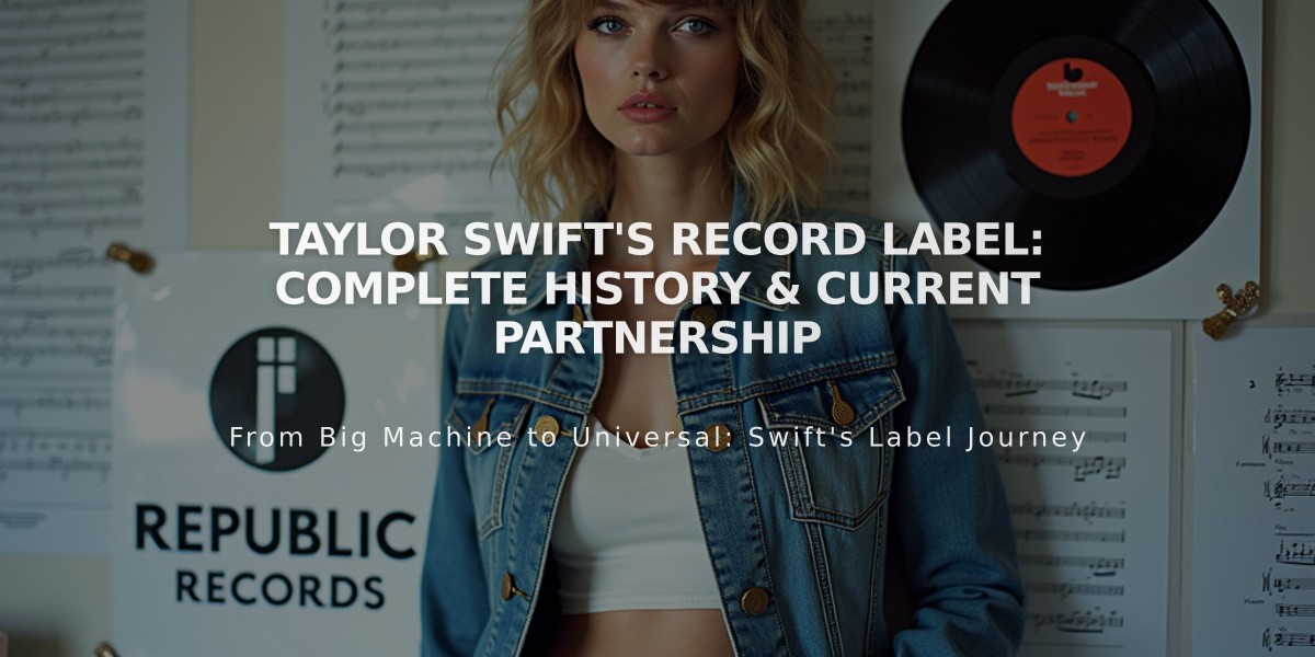 Taylor Swift's Record Label: Complete History & Current Partnership