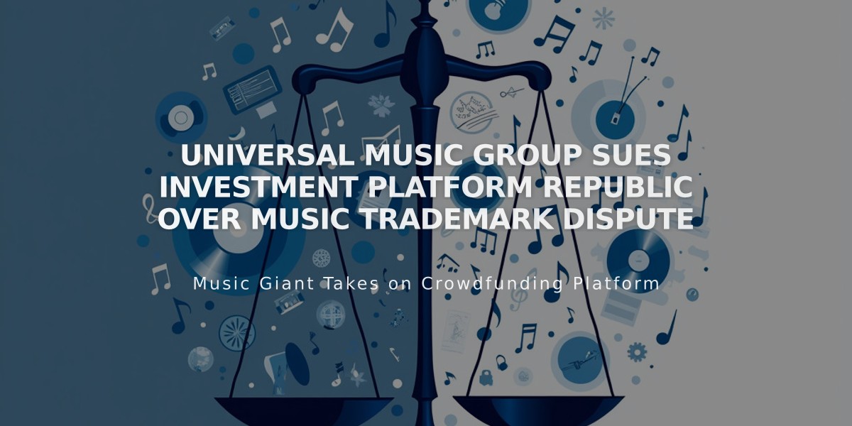 Universal Music Group Sues Investment Platform Republic Over Music Trademark Dispute