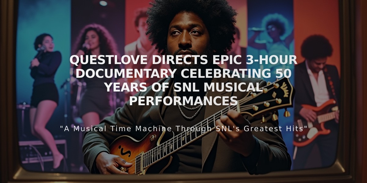 Questlove Directs Epic 3-Hour Documentary Celebrating 50 Years of SNL Musical Performances