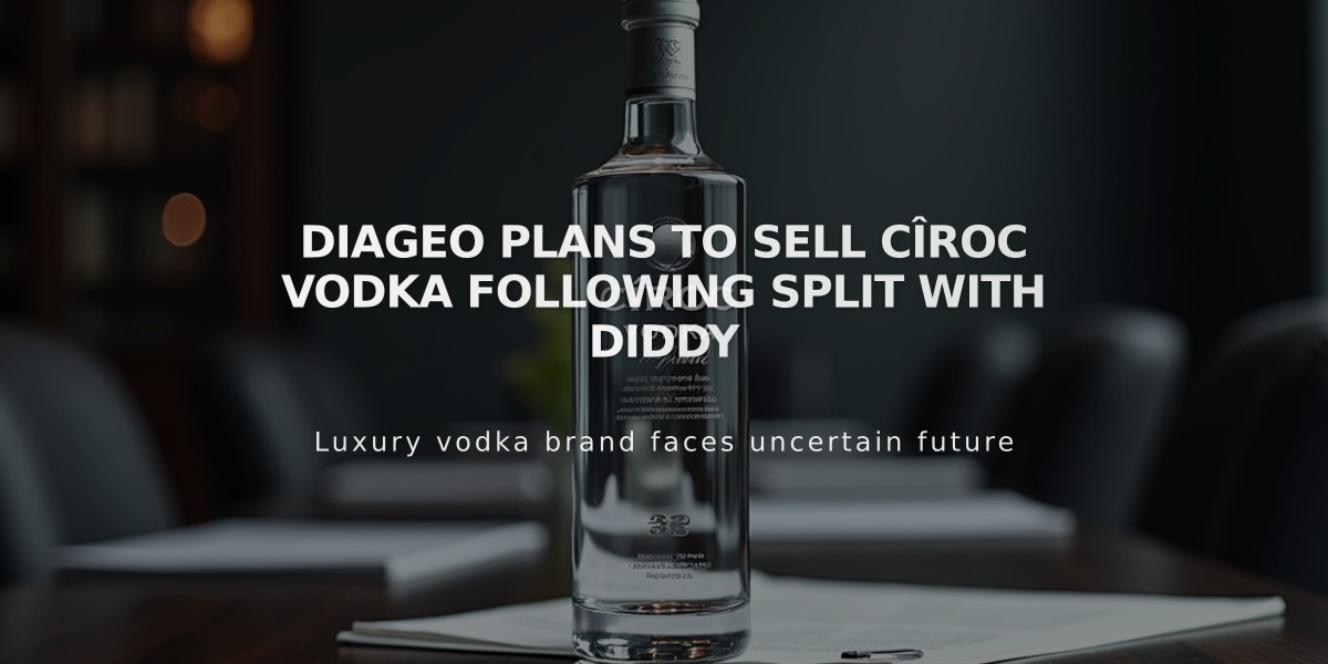 Diageo Plans to Sell Cîroc Vodka Following Split With Diddy