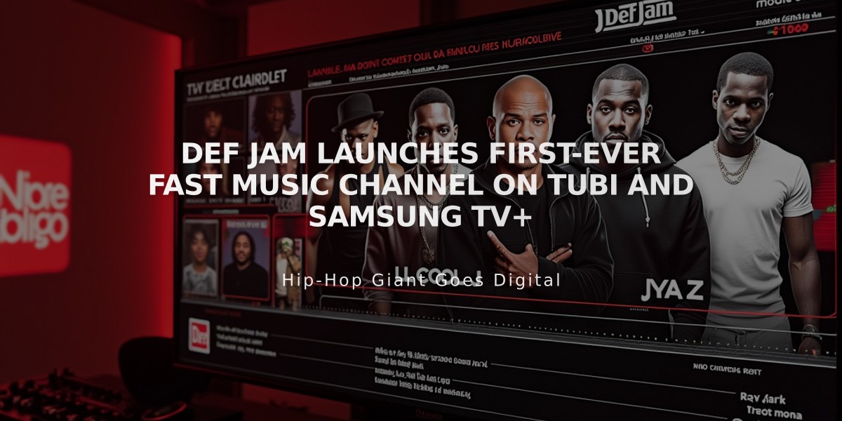 Def Jam Launches First-Ever FAST Music Channel on Tubi and Samsung TV+