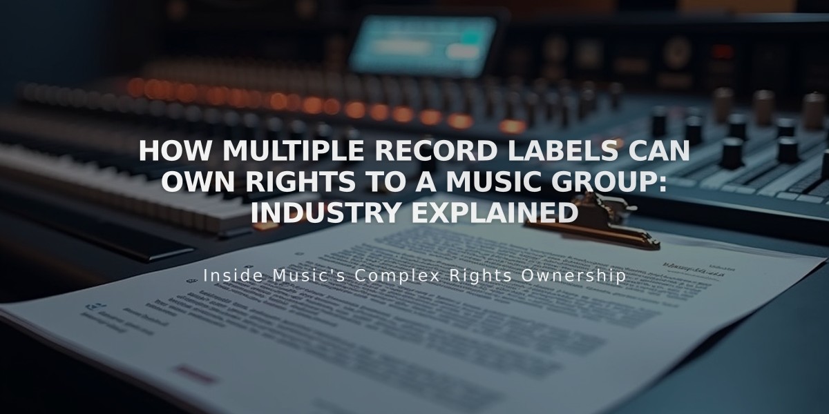 How Multiple Record Labels Can Own Rights to a Music Group: Industry Explained