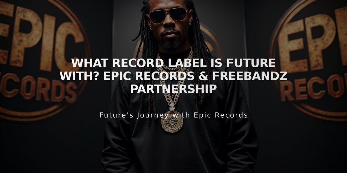 What Record Label Is Future With? Epic Records & Freebandz Partnership