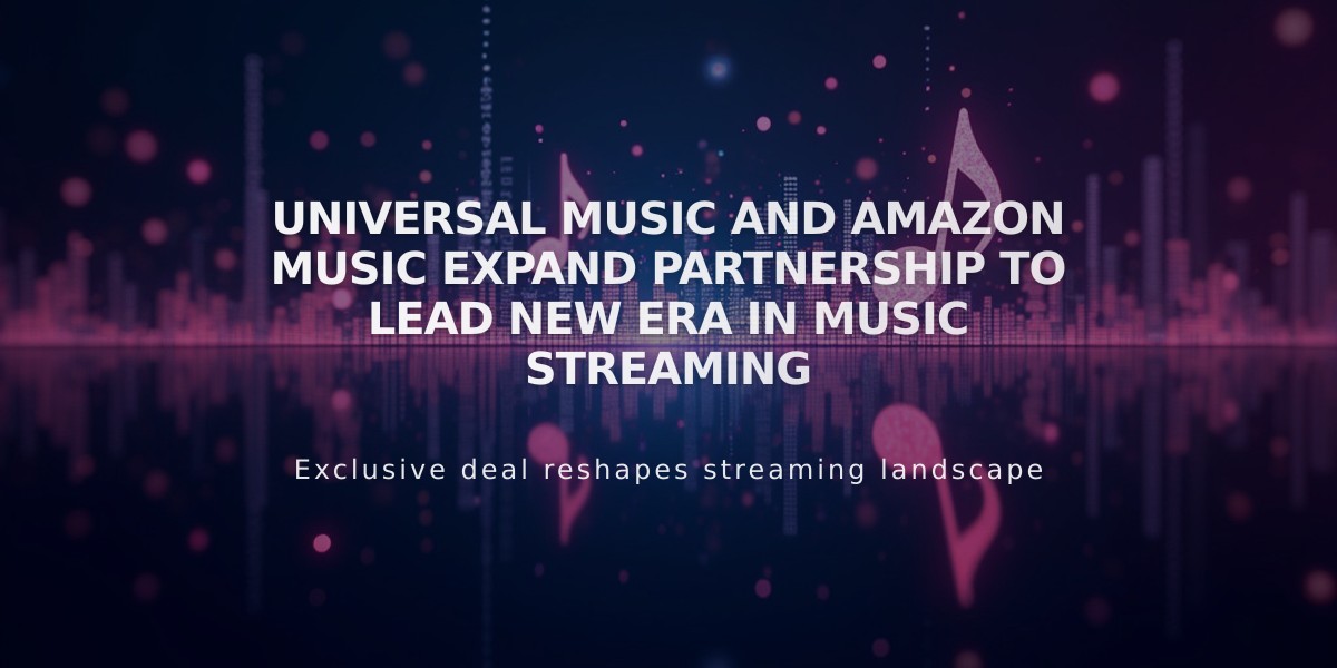 Universal Music and Amazon Music Expand Partnership to Lead New Era in Music Streaming