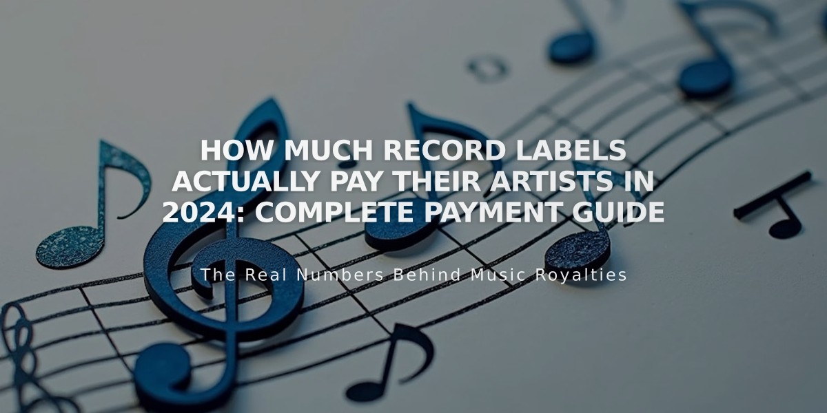 How Much Record Labels Actually Pay Their Artists in 2024: Complete Payment Guide