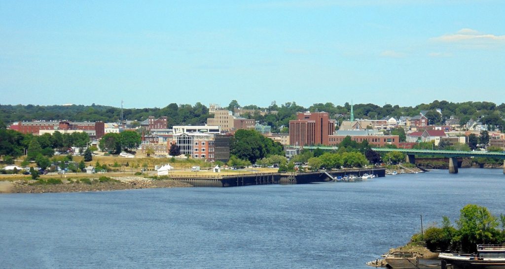 Bangor skyline from Penobscot River