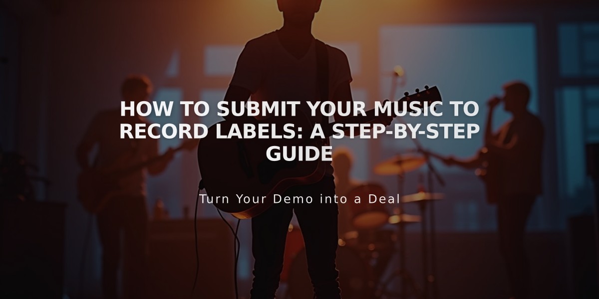 How to Submit Your Music to Record Labels: A Step-by-Step Guide