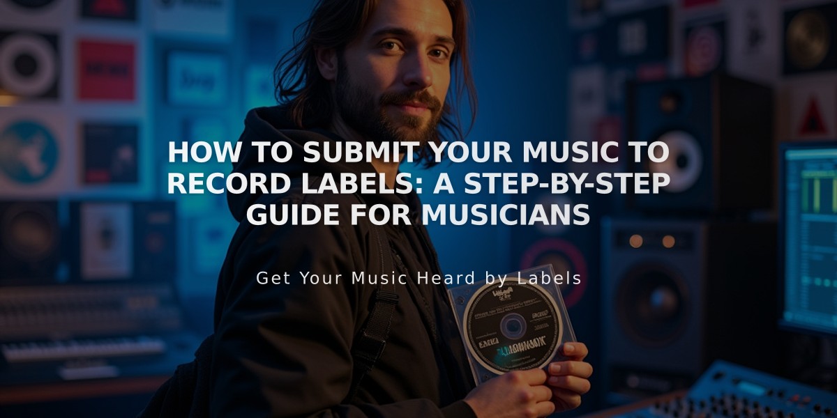 How to Submit Your Music to Record Labels: A Step-by-Step Guide for Musicians