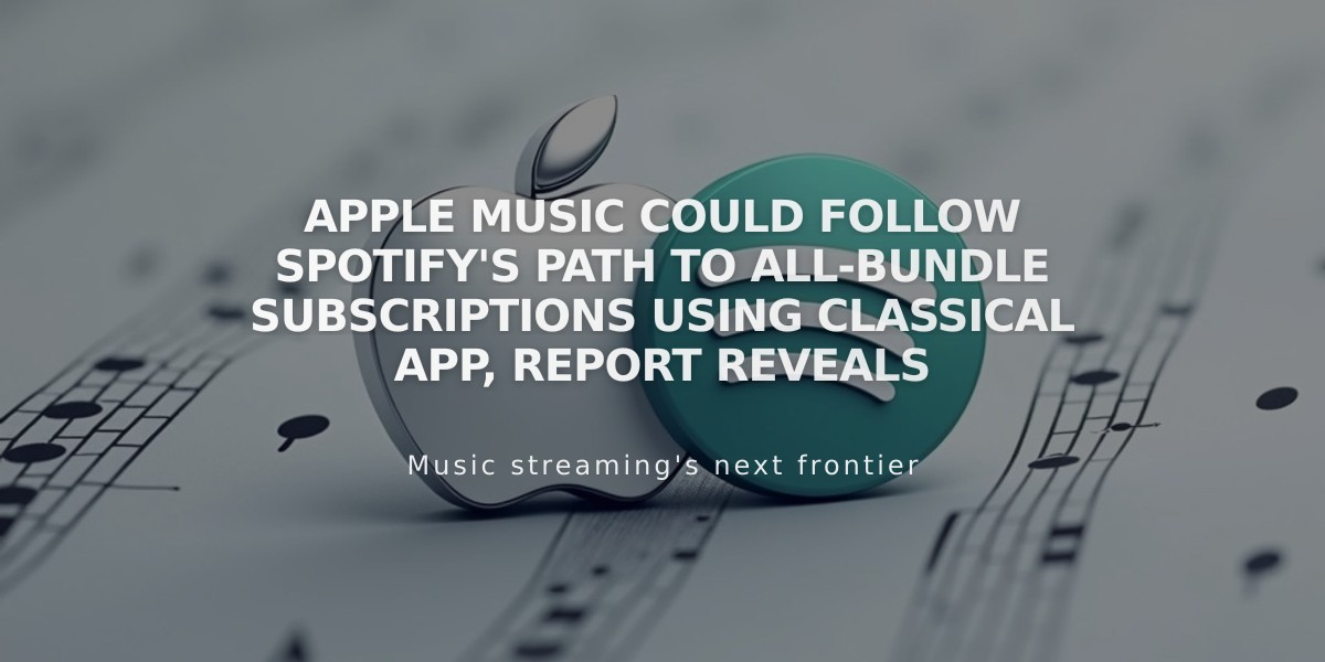 Apple Music Could Follow Spotify's Path to All-Bundle Subscriptions Using Classical App, Report Reveals