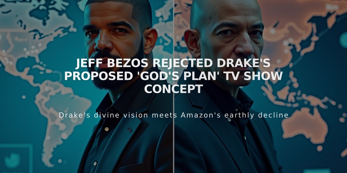 Jeff Bezos Rejected Drake's Proposed 'God's Plan' TV Show Concept