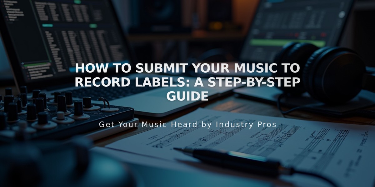 How to Submit Your Music to Record Labels: A Step-by-Step Guide