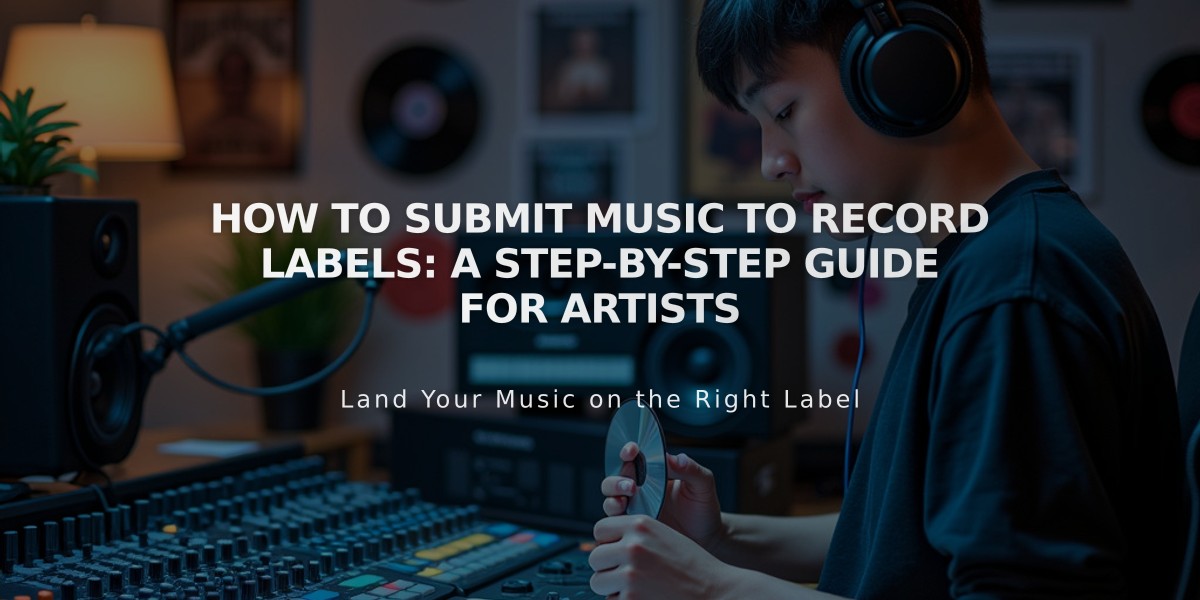 How to Submit Music to Record Labels: A Step-by-Step Guide for Artists