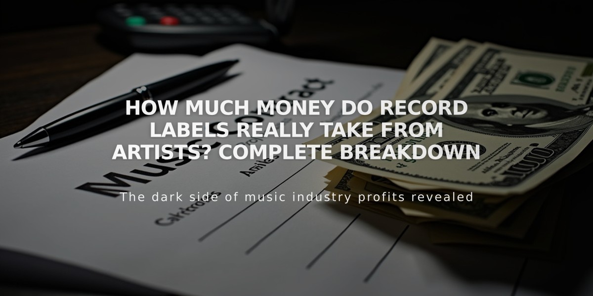 How Much Money Do Record Labels Really Take From Artists? Complete Breakdown