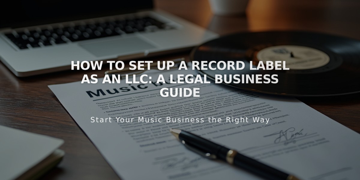 How to Set Up a Record Label as an LLC: A Legal Business Guide