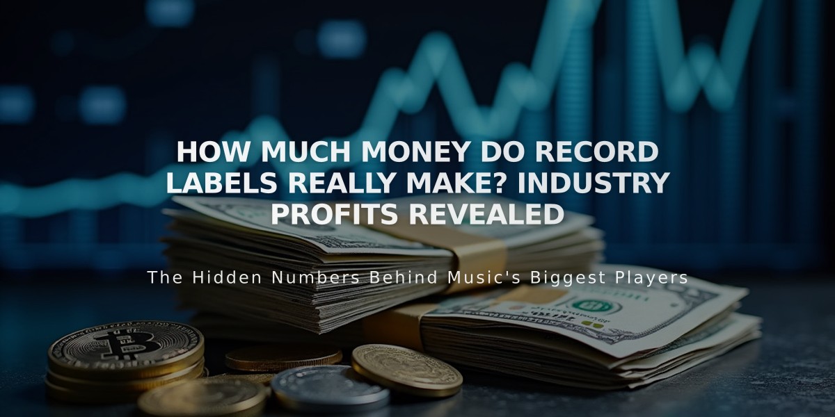 How Much Money Do Record Labels Really Make? Industry Profits Revealed