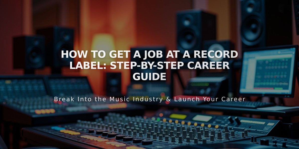 How to Get a Job at a Record Label: Step-by-Step Career Guide