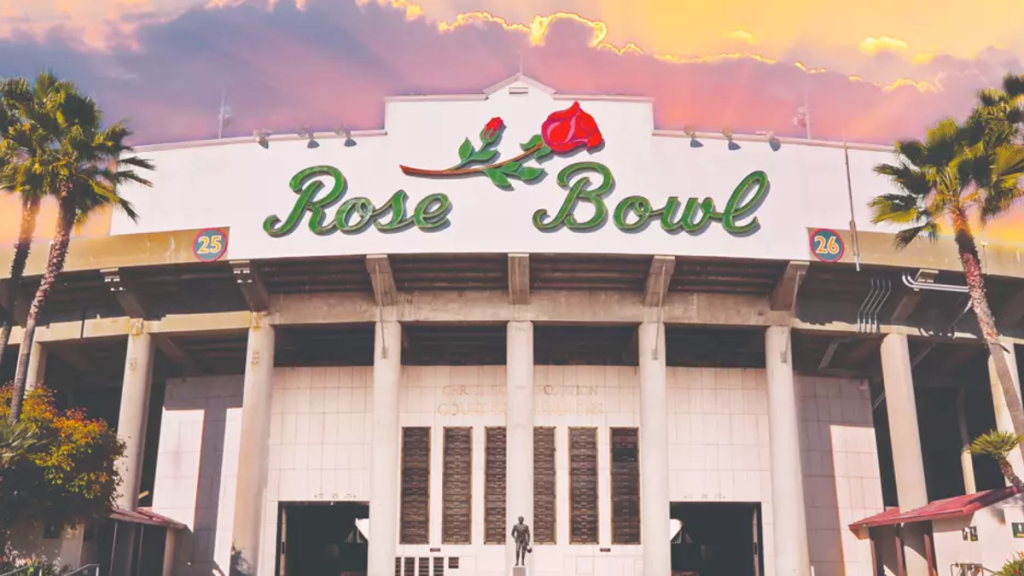 Rose Bowl venue exterior sign