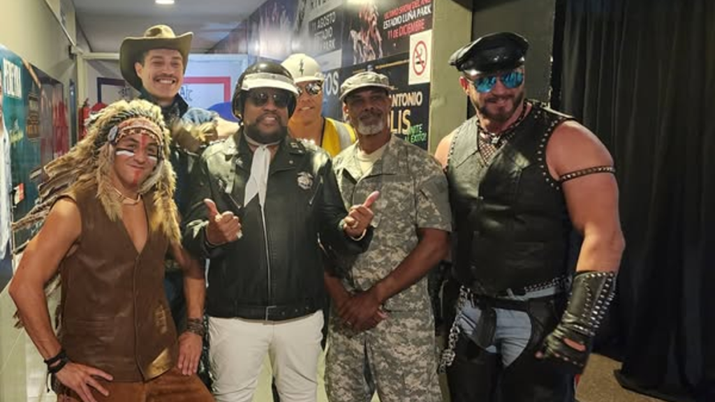 The Village People posing together