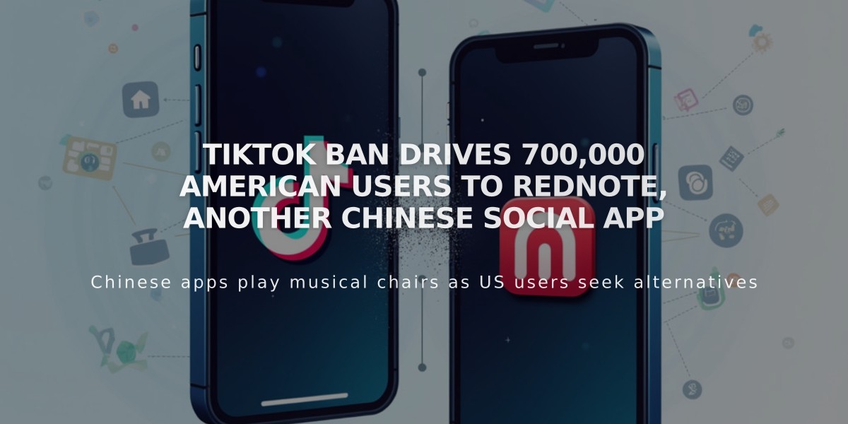 TikTok Ban Drives 700,000 American Users to RedNote, Another Chinese Social App