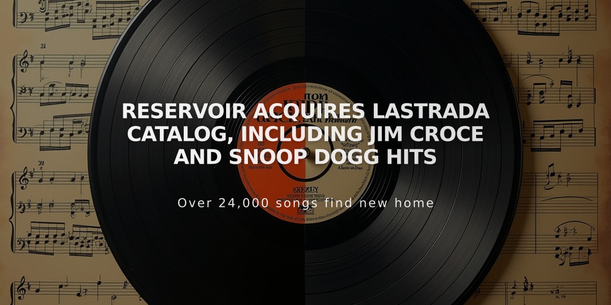 Reservoir Acquires Lastrada Catalog, Including Jim Croce and Snoop Dogg Hits