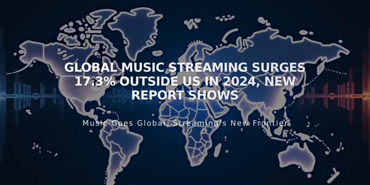 Global Music Streaming Surges 17.3% Outside US in 2024, New Report Shows