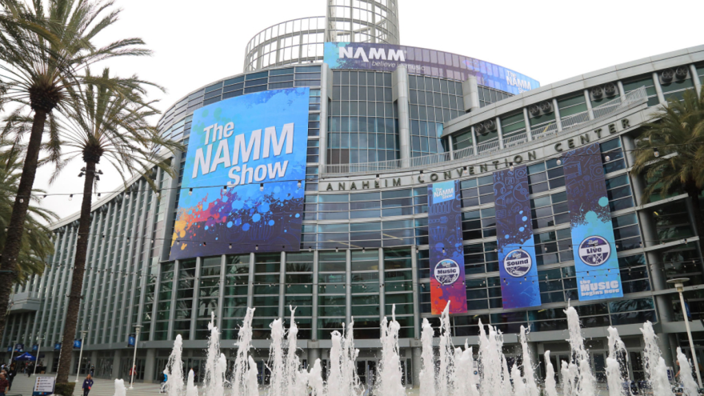 NAMM Show building in Los Angeles