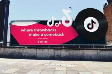 TikTok billboard with weekend text