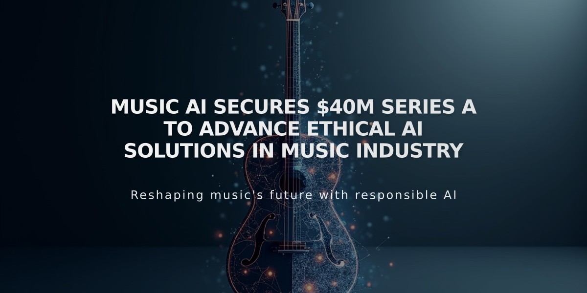 Music AI Secures $40M Series A to Advance Ethical AI Solutions in Music Industry