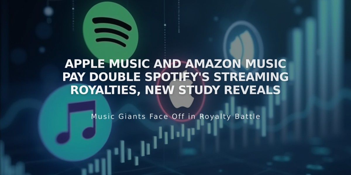 Apple Music and Amazon Music Pay Double Spotify's Streaming Royalties, New Study Reveals