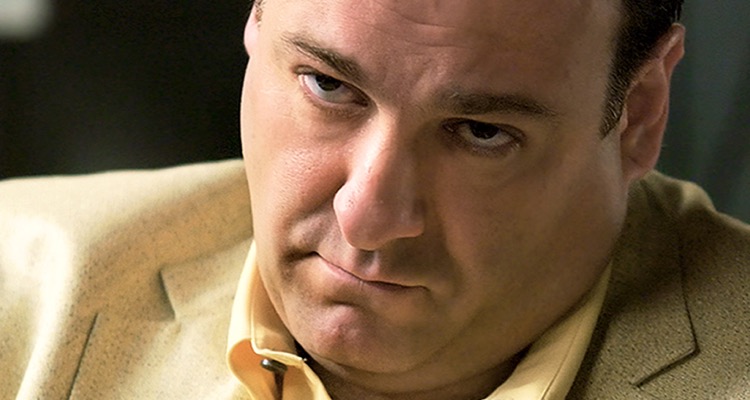 Tony Soprano staring into distance intensely