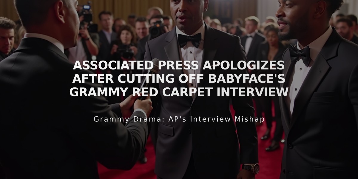 Associated Press Apologizes After Cutting Off Babyface's Grammy Red Carpet Interview