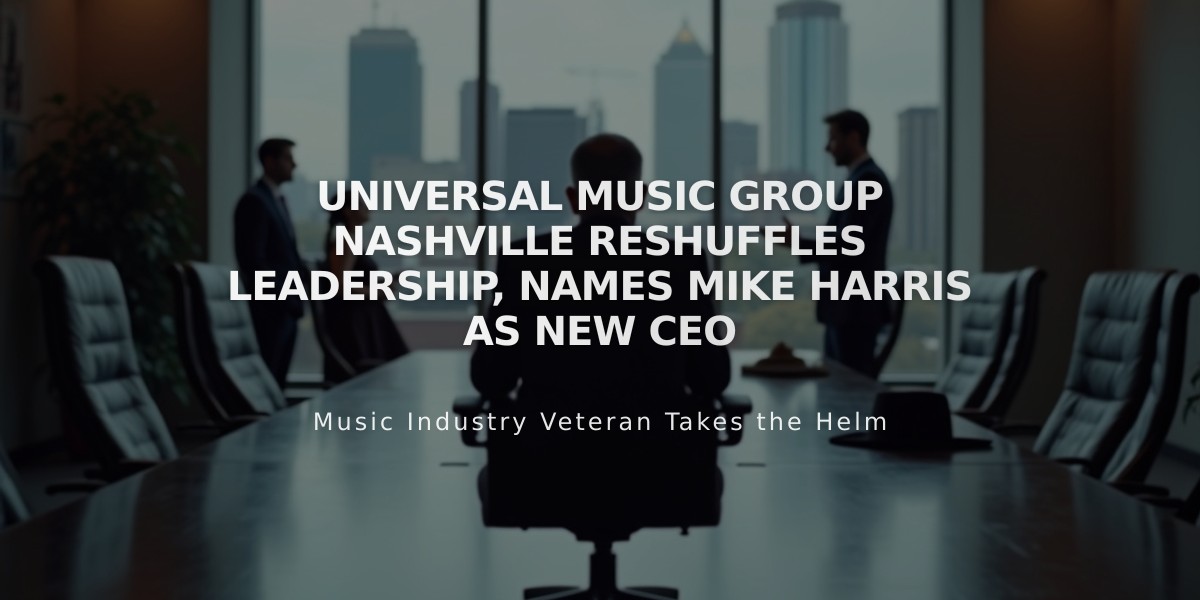 Universal Music Group Nashville Reshuffles Leadership, Names Mike Harris as New CEO