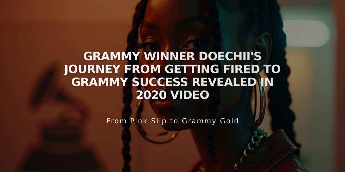 Grammy Winner Doechii's Journey From Getting Fired to Grammy Success Revealed in 2020 Video