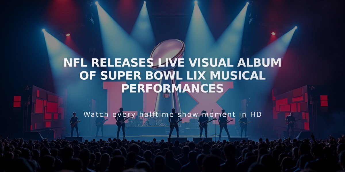 NFL Releases Live Visual Album of Super Bowl LIX Musical Performances