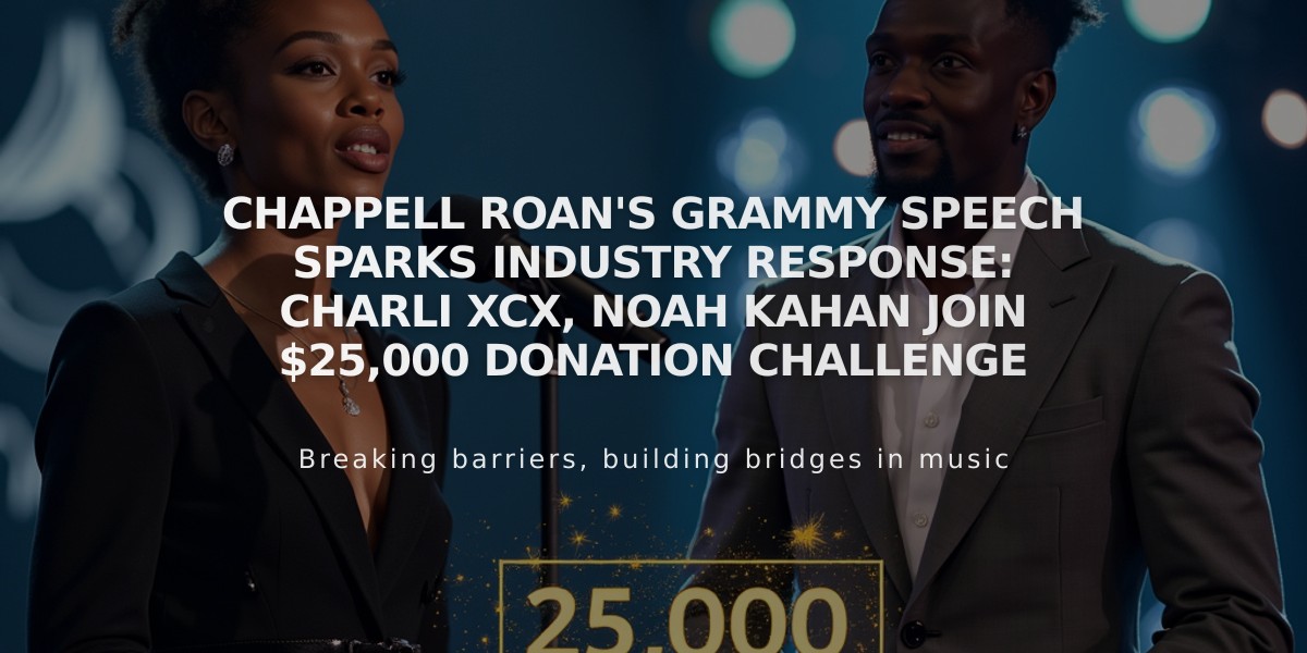 Chappell Roan's Grammy Speech Sparks Industry Response: Charli XCX, Noah Kahan Join $25,000 Donation Challenge