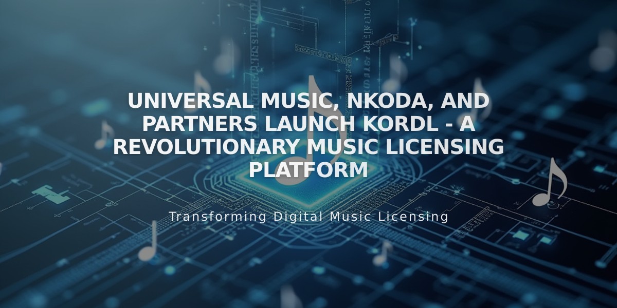 Universal Music, Nkoda, and Partners Launch Kordl - A Revolutionary Music Licensing Platform