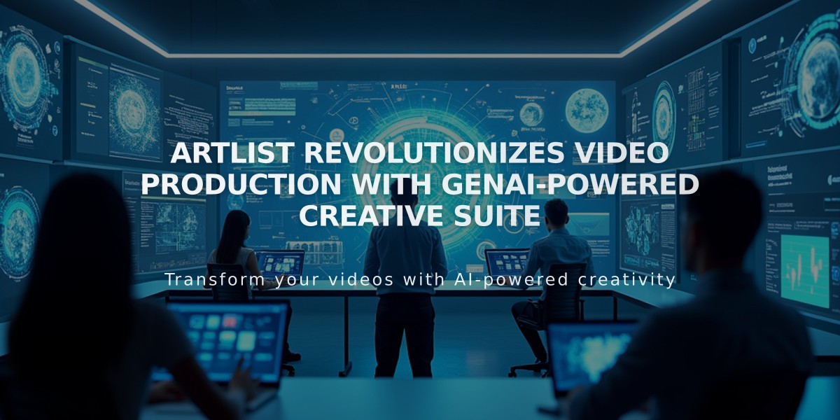 Artlist Revolutionizes Video Production with GenAI-Powered Creative Suite