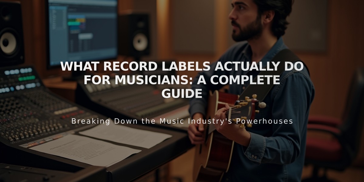 What Record Labels Actually Do For Musicians: A Complete Guide