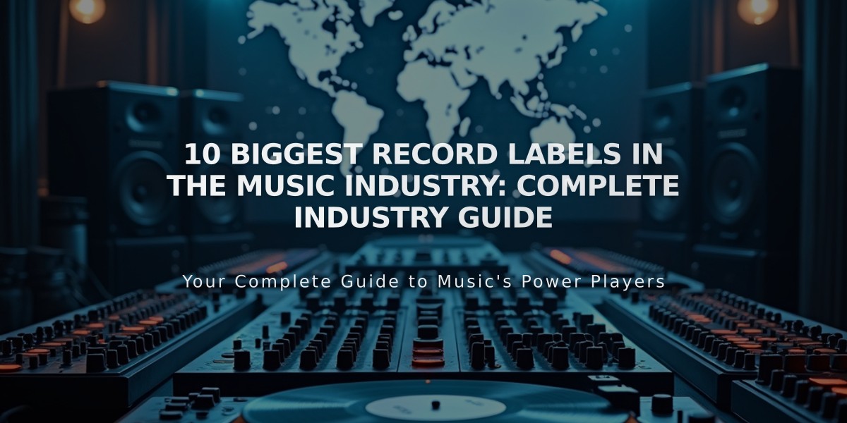 10 Biggest Record Labels in the Music Industry: Complete Industry Guide