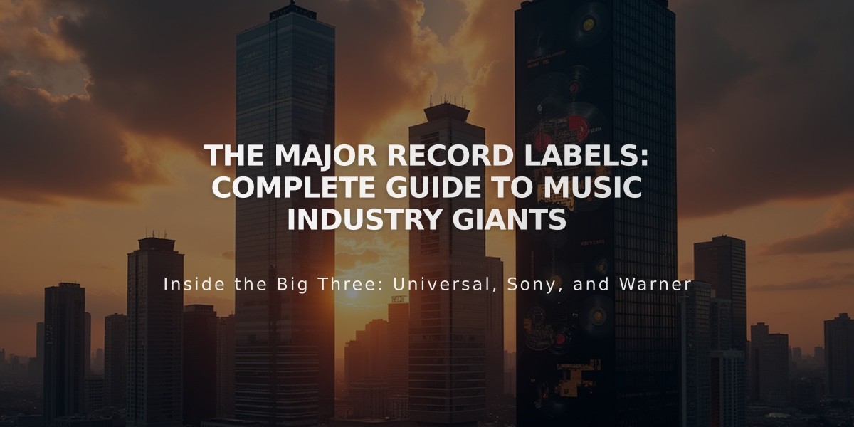 The Major Record Labels: Complete Guide to Music Industry Giants