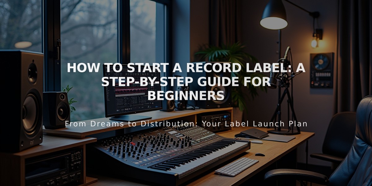 How to Start a Record Label: A Step-by-Step Guide for Beginners