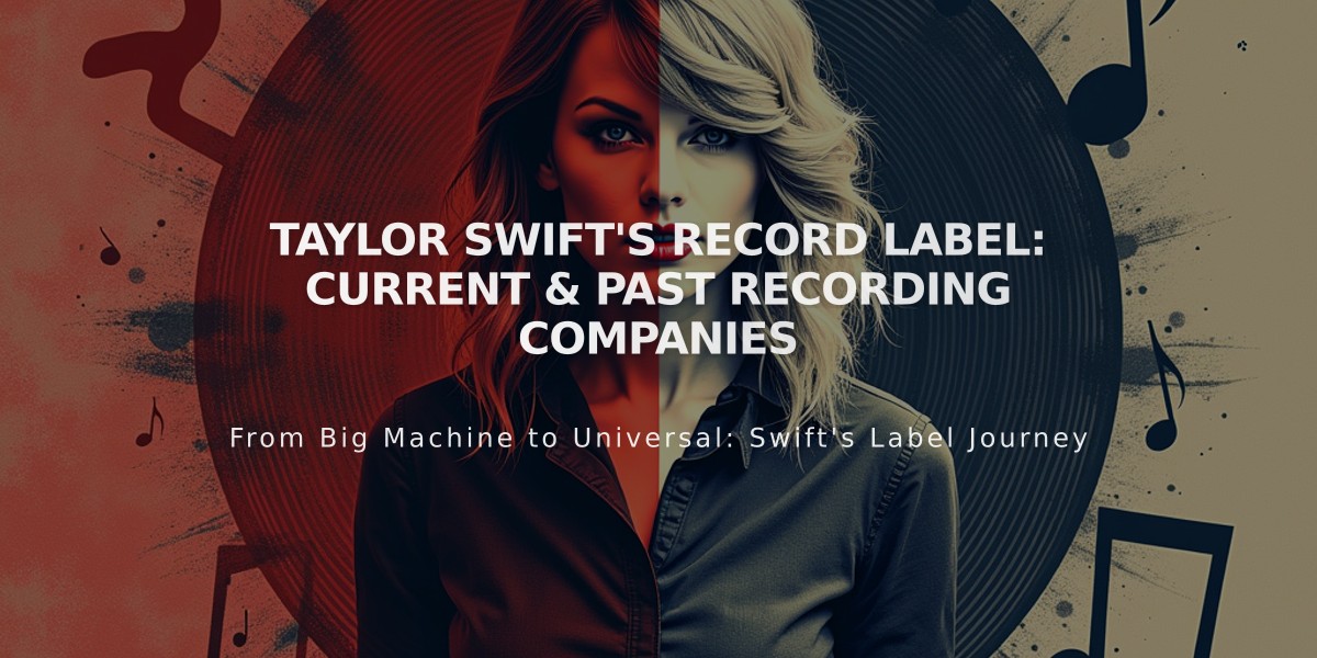 Taylor Swift's Record Label: Current & Past Recording Companies