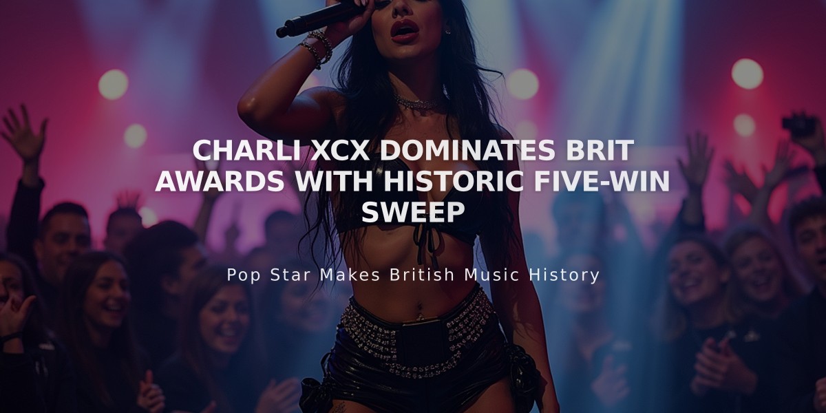 Charli XCX Dominates Brit Awards with Historic Five-Win Sweep