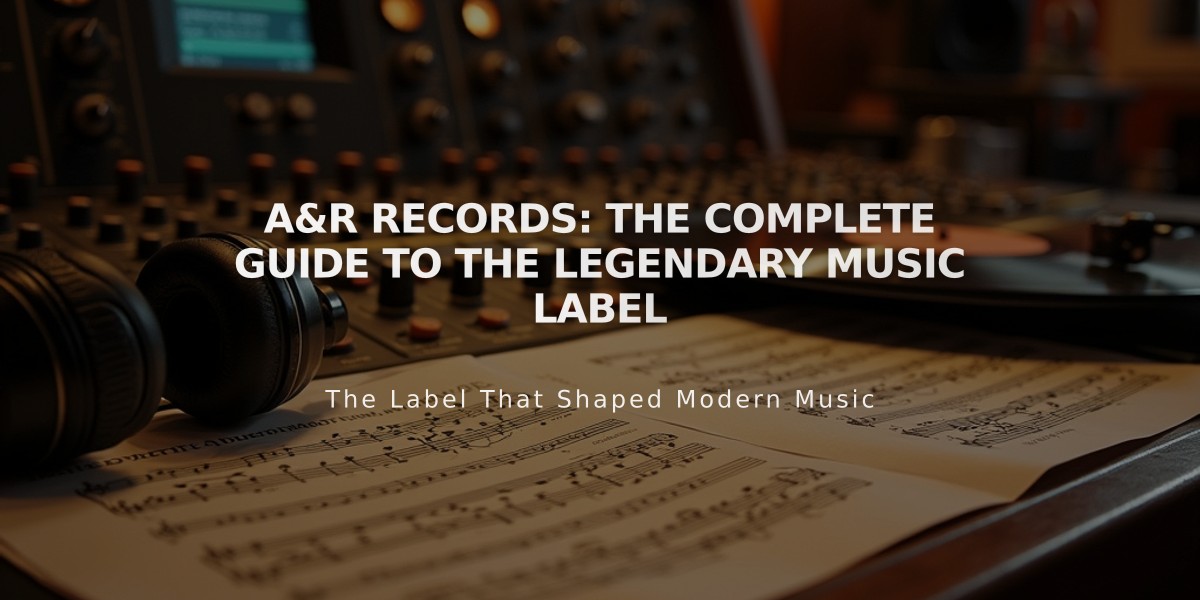 A&R Records: The Complete Guide to the Legendary Music Label