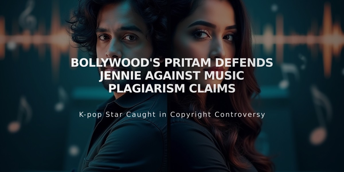 Bollywood's Pritam Defends Jennie Against Music Plagiarism Claims