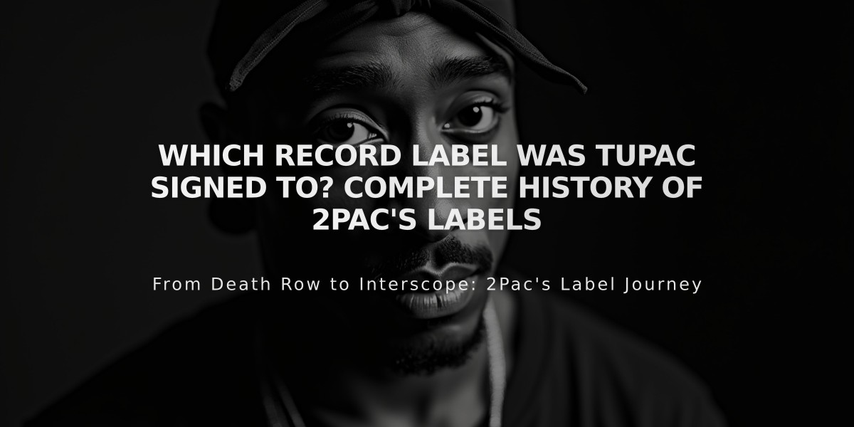 Which Record Label Was Tupac Signed To? Complete History of 2Pac's Labels