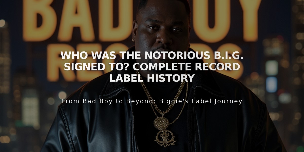 Who Was The Notorious B.I.G. Signed To? Complete Record Label History