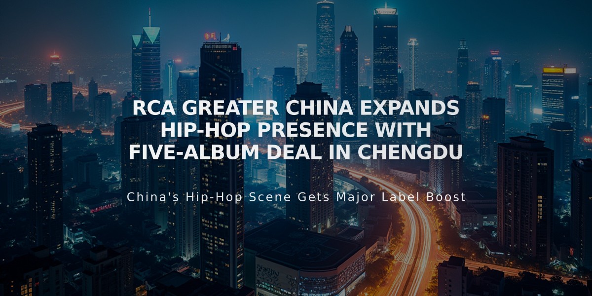 RCA Greater China Expands Hip-Hop Presence With Five-Album Deal in Chengdu